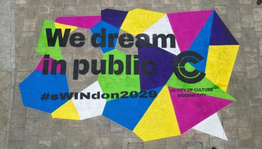 We dream in public floor art