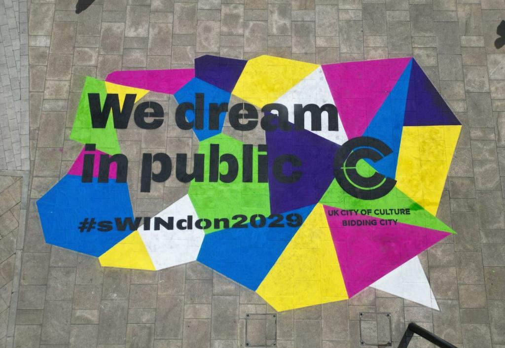 We dream in public floor art