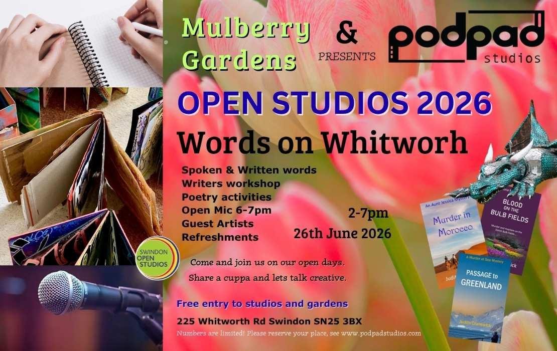 Do Swindon - Open Studios, Podpadstudios at Mulberry Gardens - Words on Whitworth