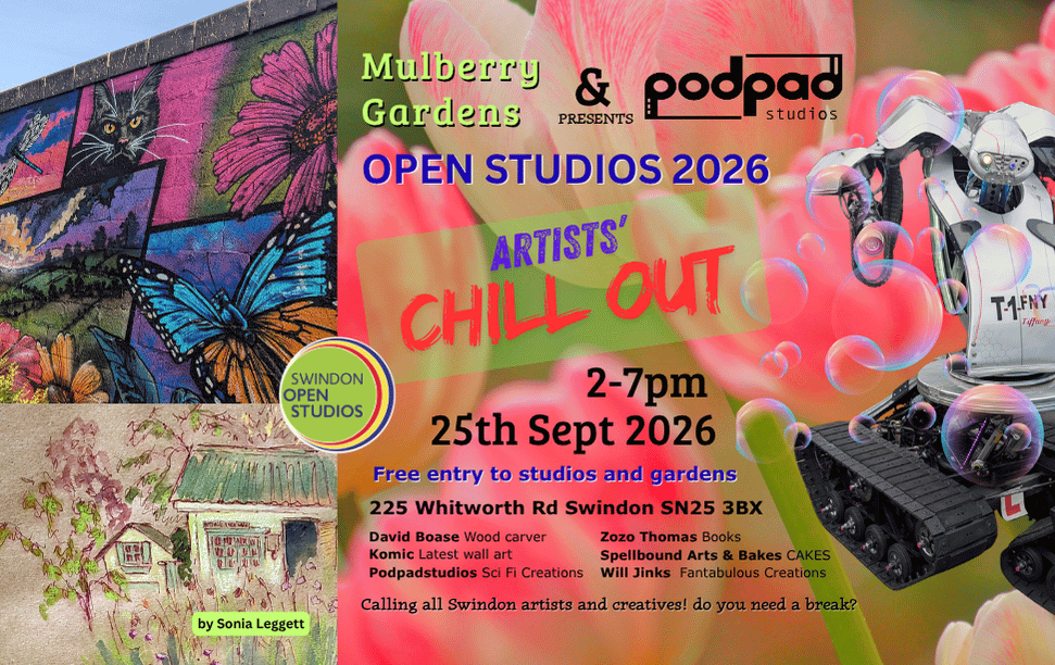 Do Swindon - Mulberry Gardens and Podpadstudios,  Artists' Chill Out! Open studios.