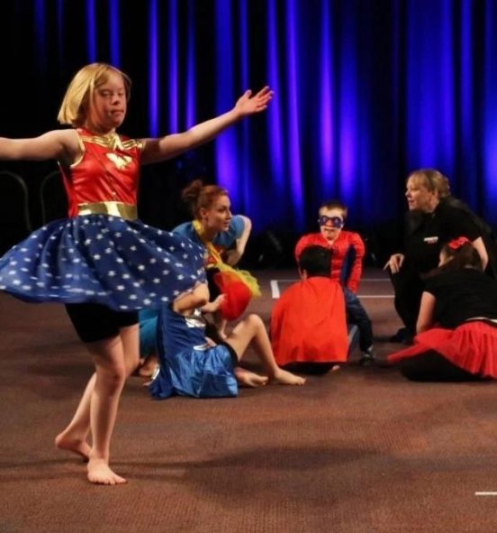 A child dancing