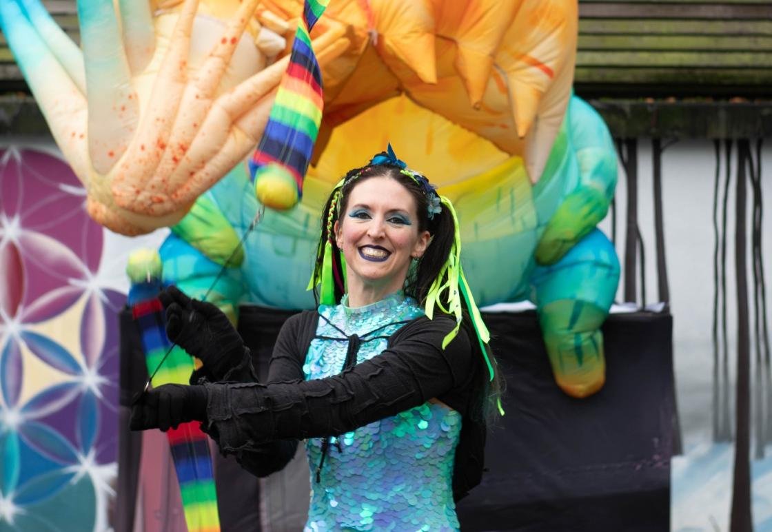 Entertainer at a festival